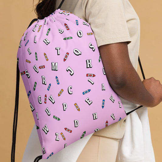 Mochila juvenil con cordón y diseño divertido: mochila ligera y resistente para niños, ideal para la escuela, deportes y aventuras, bolsa vibrante con patrones divertidos