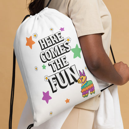 Drawstring Bag with Kid-Friendly Designs: Perfect for school, sports, and adventures! Get yours now and add a touch of fun to everyday activities