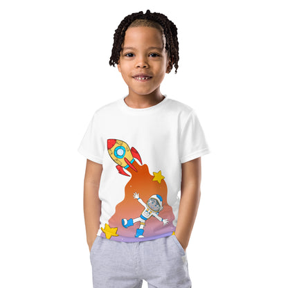 Kids Crew Neck T-Shirt: Comfortable, Durable, & Stylish! Soft Cotton Fabric, Various Colors & Sizes. Perfect for Playtime, School, & Everyday Adventures!