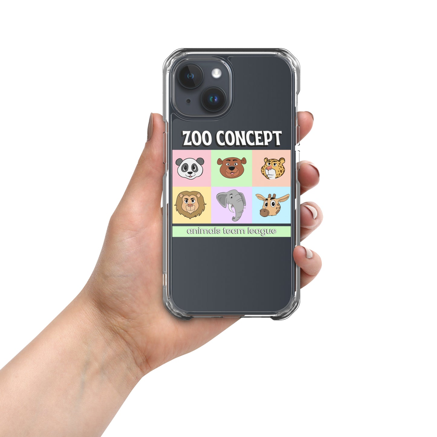 Clear iPhone Case with Playful Kids' Designs: Keep your device safe in style! Explore our range of fun, protective cases for kids