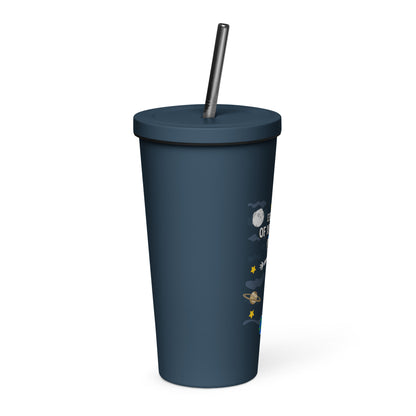 Colorful Insulated Tumbler with Straw - Stylish Design for Refreshing Drinks on the Go! Ideal for Cold Beverages and Smoothies