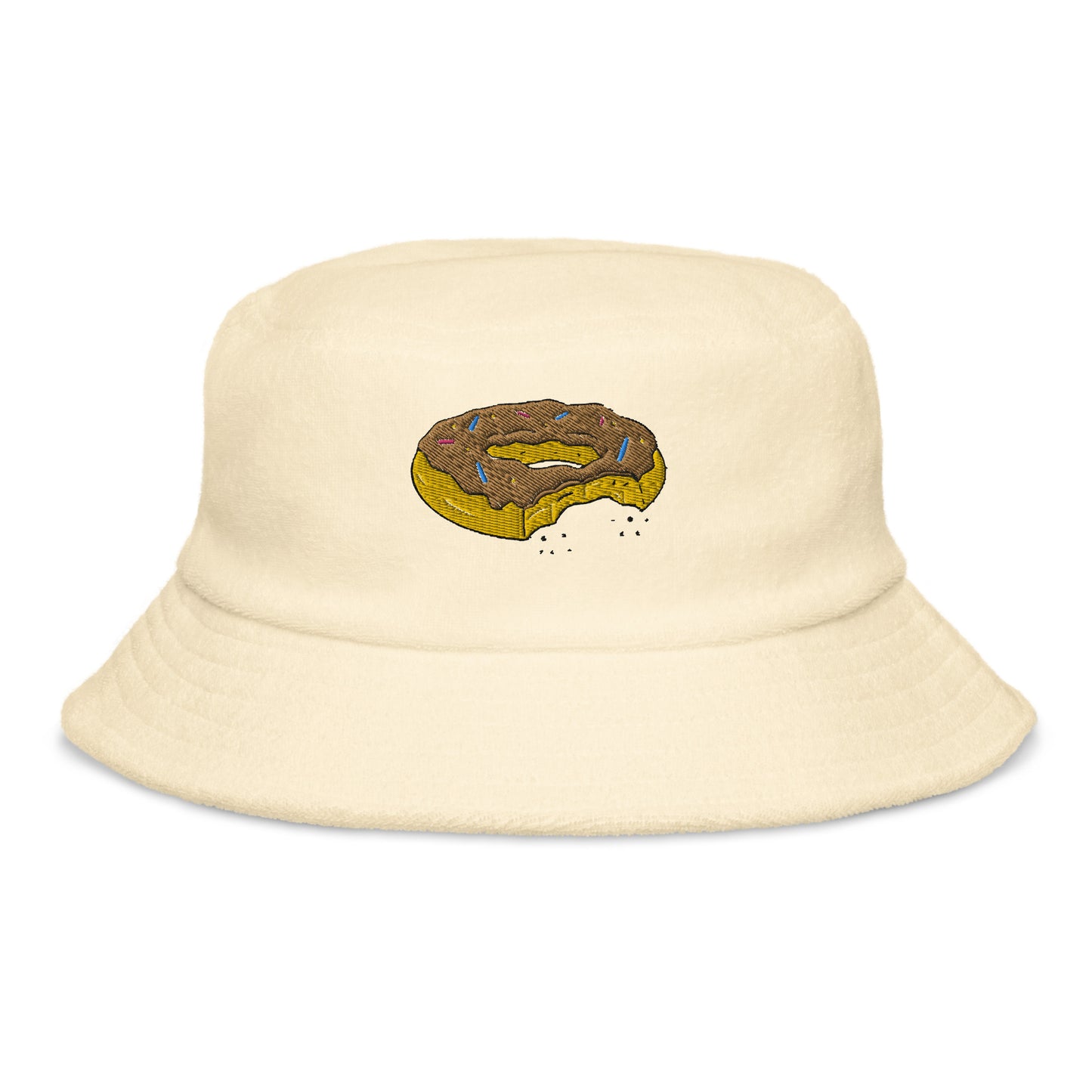 Trendy Terry Cloth Bucket Hat! Lightweight, Unstructured, Stylish Cap for Sunny Days. Soft, Absorbent Material. Perfect for Beach, Pool, Summer Outings, Casual.