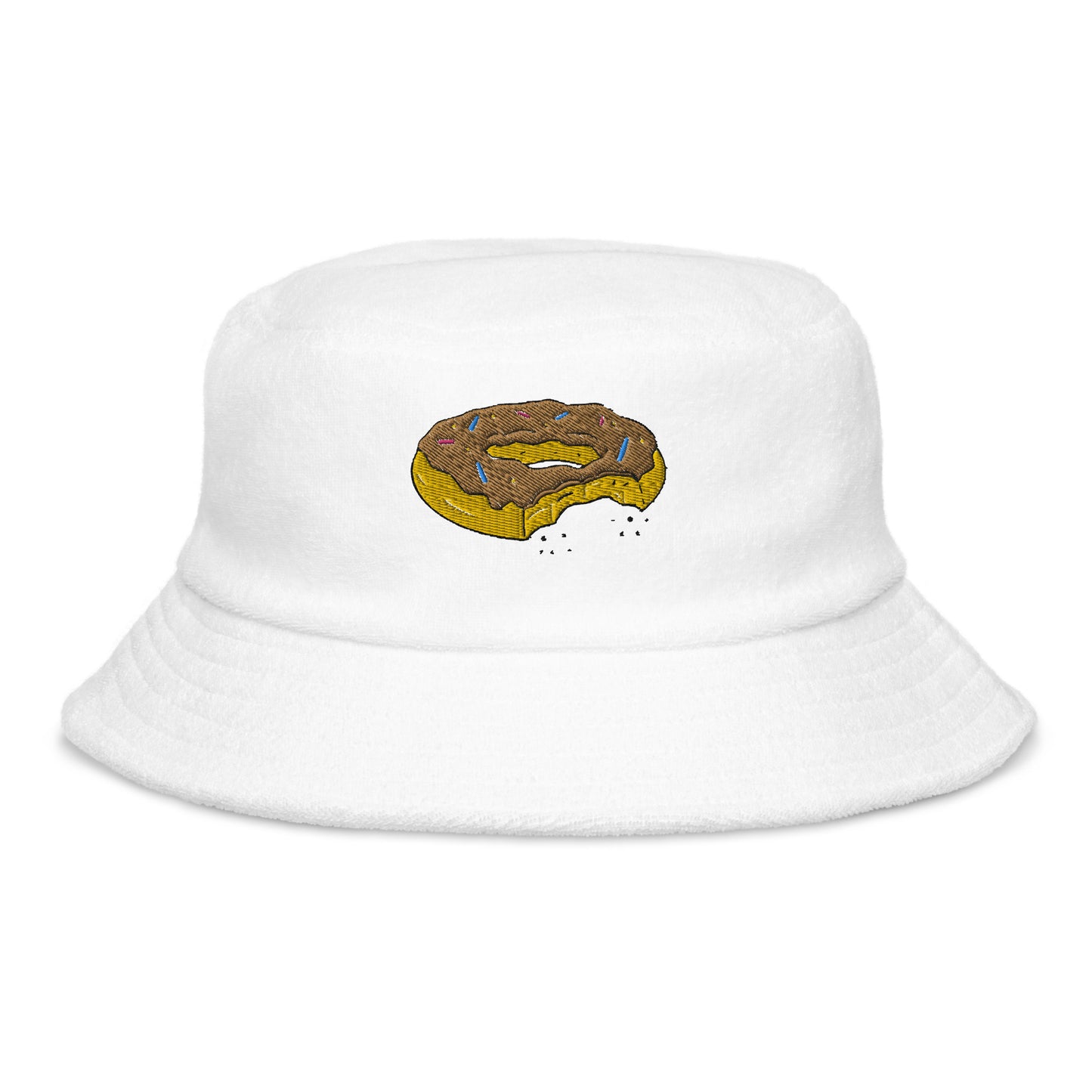 Trendy Terry Cloth Bucket Hat! Lightweight, Unstructured, Stylish Cap for Sunny Days. Soft, Absorbent Material. Perfect for Beach, Pool, Summer Outings, Casual.