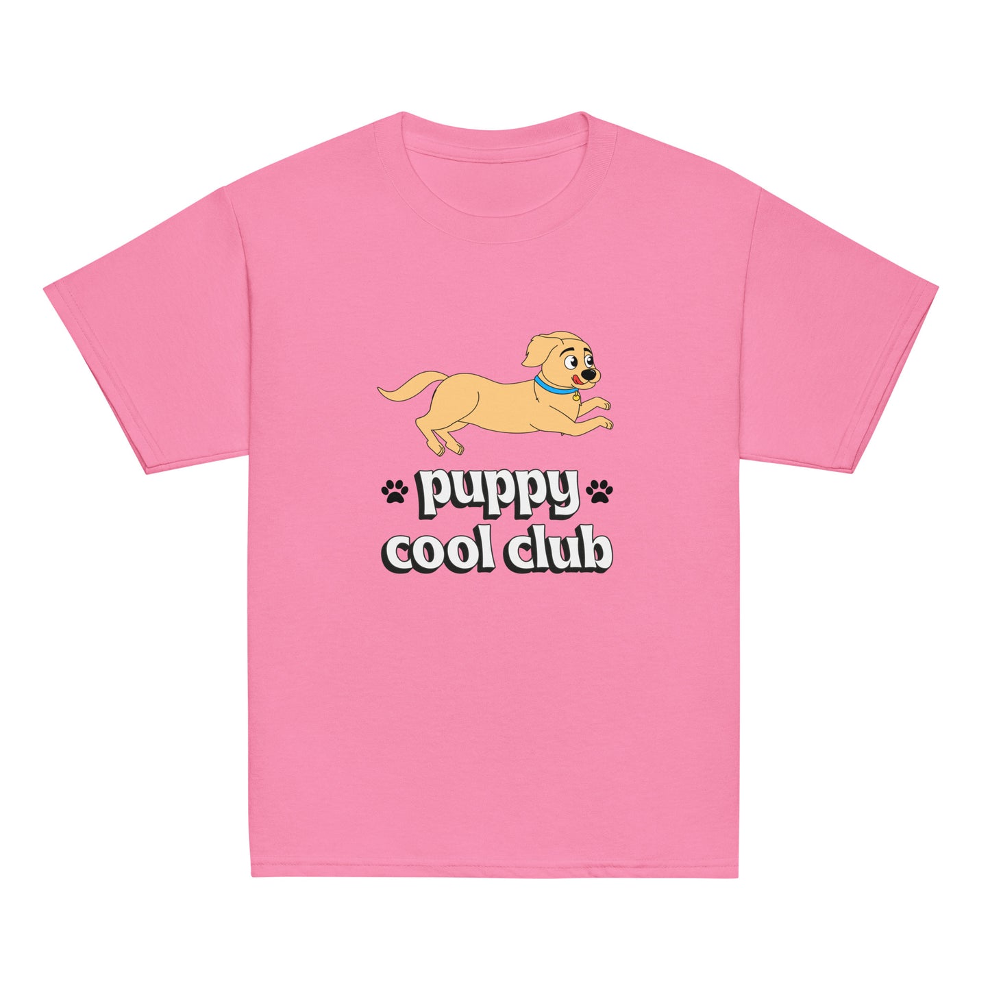 Youth Classic Tee with Puppy Design: Comfortable and Stylish Shirt for Kids, Adorable Dog Print for Playful Looks, High-Quality Cotton Shirt