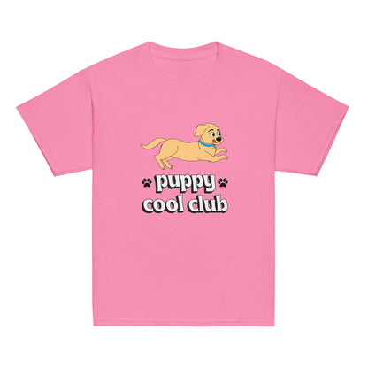 Youth Classic Tee with Puppy Design: Comfortable and Stylish Shirt for Kids, Adorable Dog Print for Playful Looks, High-Quality Cotton Shirt