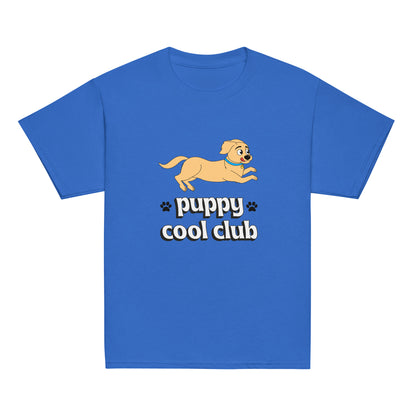 Youth Classic Tee with Puppy Design: Comfortable and Stylish Shirt for Kids, Adorable Dog Print for Playful Looks, High-Quality Cotton Shirt