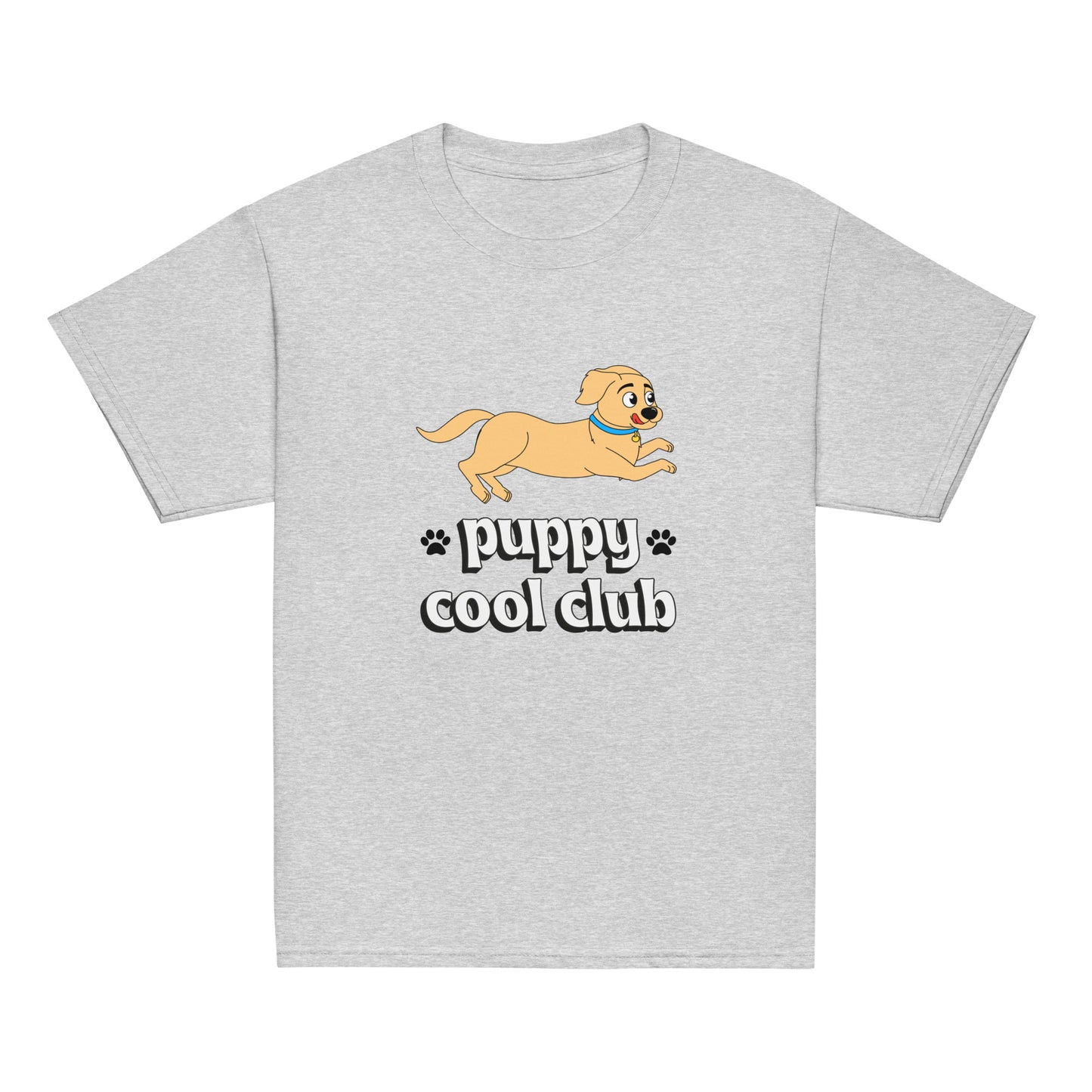 Youth Classic Tee with Puppy Design: Comfortable and Stylish Shirt for Kids, Adorable Dog Print for Playful Looks, High-Quality Cotton Shirt